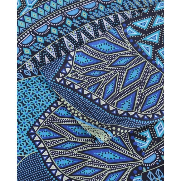 Women's Floral Notch V Neck Blouse 3/4 Sleeve Casual Work Vacation Top - Picture 4 of 6